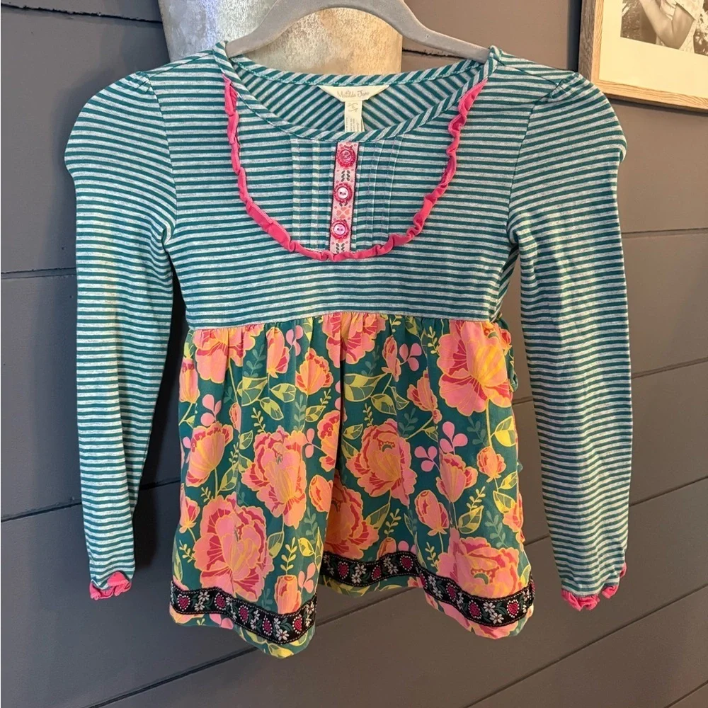 Matilda Jane Gallant Once Upon A Time Ruffle Back Tunic 6 NWOT